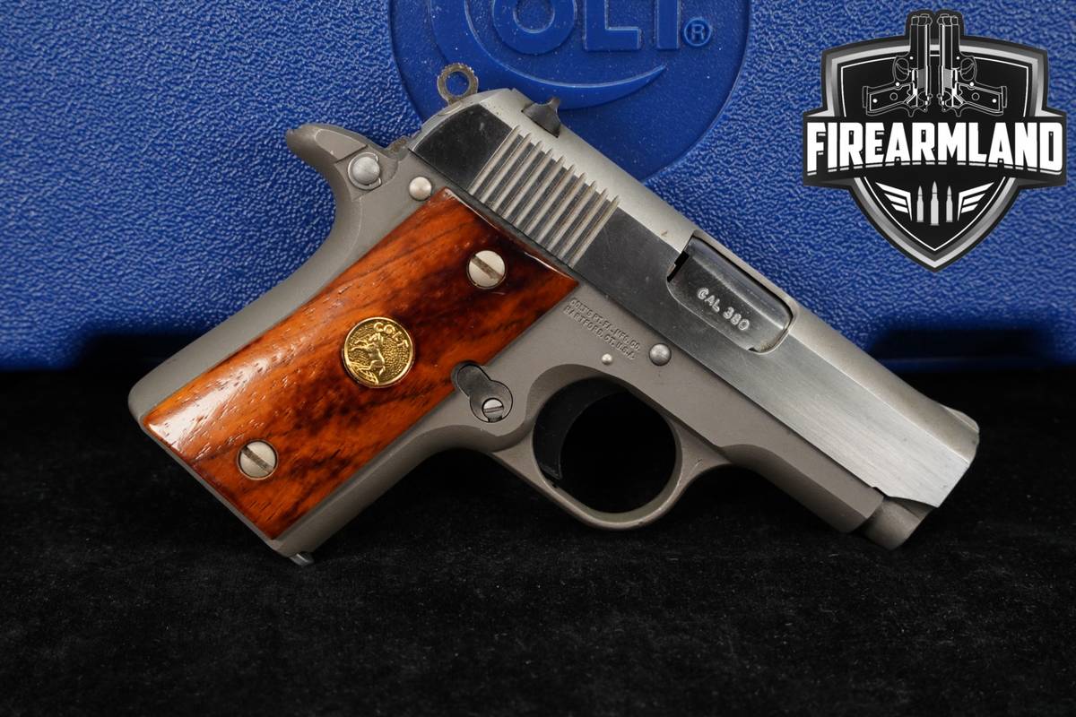 1993 Colt Mustang Pocketlite 380 ACP 2.75" Two-Tone Stainless +ORIG CASE