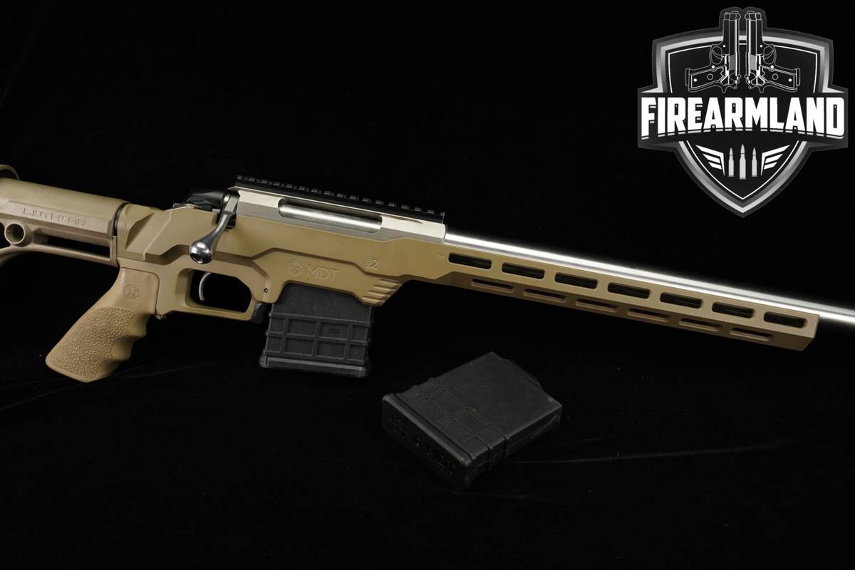 Tikka T3x 223 Rem 24" Stainless & FDE BARTLEIN HEAVY BARREL +2 MAGS