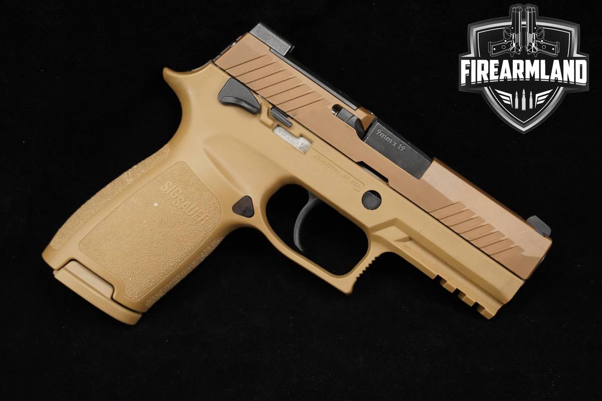 Sig Sauer P320 M18 9mm  Coyote PVD Sig-Sauer P320 M-18 +ORIG CASE & LIGHT