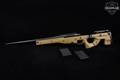 Tooley Custom ORION Remington 700 Pattern; Accuracy International AICS-family chassis (fixed thumbhole, adjustable cheekpiece) .260 Rem. Silver & Black in Excellent Condition Image 2