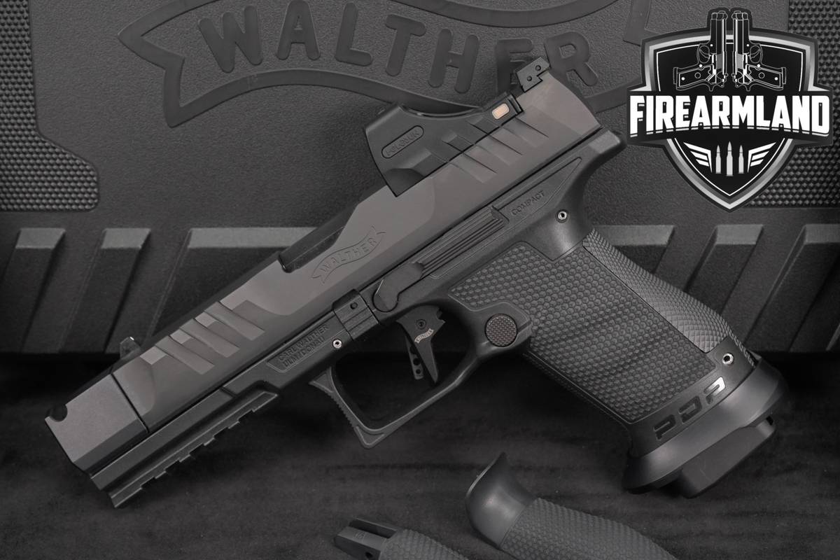 Walther PDP Pro-X PMM Compact 9mm 4.6 +3 MAGS, ORIG CASE, HOLOSUN SCS