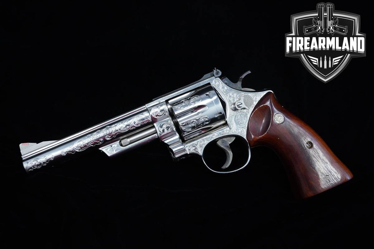 RARE 1980 Smith & Wesson S&W Model 29-2 Engraved 44 Magnum 5.5" Nickel 29-2