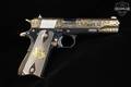 American Golden Weapons (AGW) Springfield Armory 1911 250th Commemorative, “THE UNITED STATES OF AMERICA” 1776–2026 “250 YRS”, 12/250 .45 ACP High-Polish & Gold in Excellent Condition Image 4