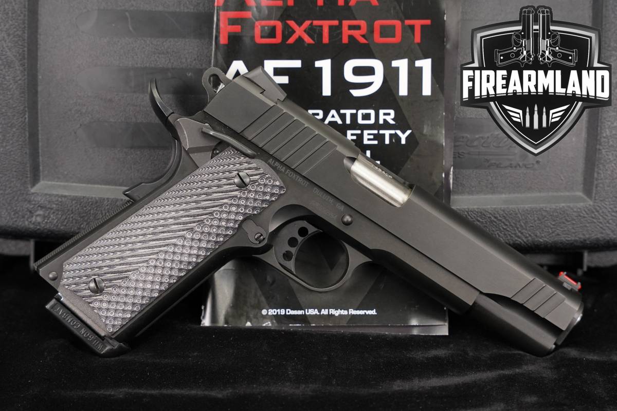 Alpha Foxtrot AF1911 Government 45 ACP AF-1911 5" +CASE