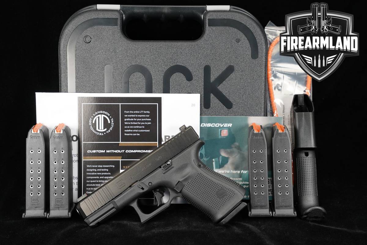 Langdon Tactical Technology Glock 19 Gen5 9mm 4.02" G19 Gen-5 +ORIG CASE