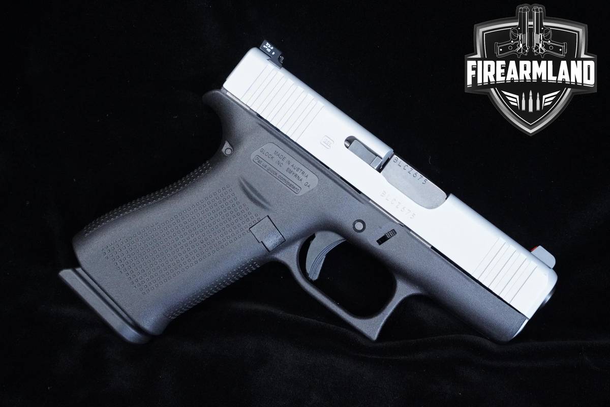 Glock 43X Gen5 9mm 3.41" Two-Tone Glock G43X G43 Trijicon & ORIG CASE