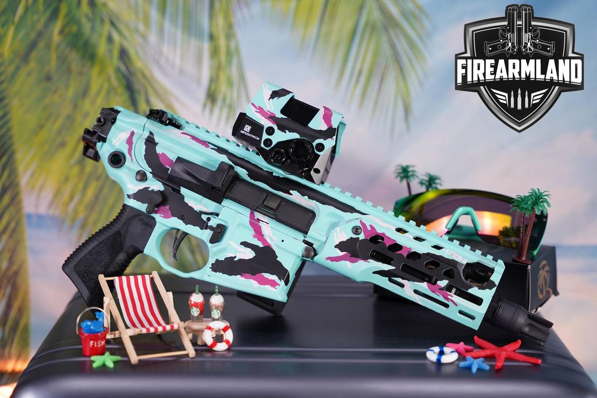 RARE Sig Sauer MCX Rattler CUSTOM WORKS MIAMI TIGER STRIPE with ROMEO8T