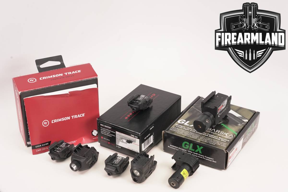 SEVEN LASER & WEAPON LIGHT LOT 7 Pack CT Streamlight Barska Defentac