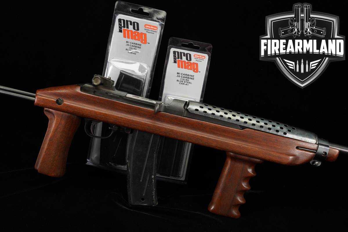 Plainfield Machine M1 Carbine Paratrooper-Style Wire Stock 30 M1A1 +3 MAGS