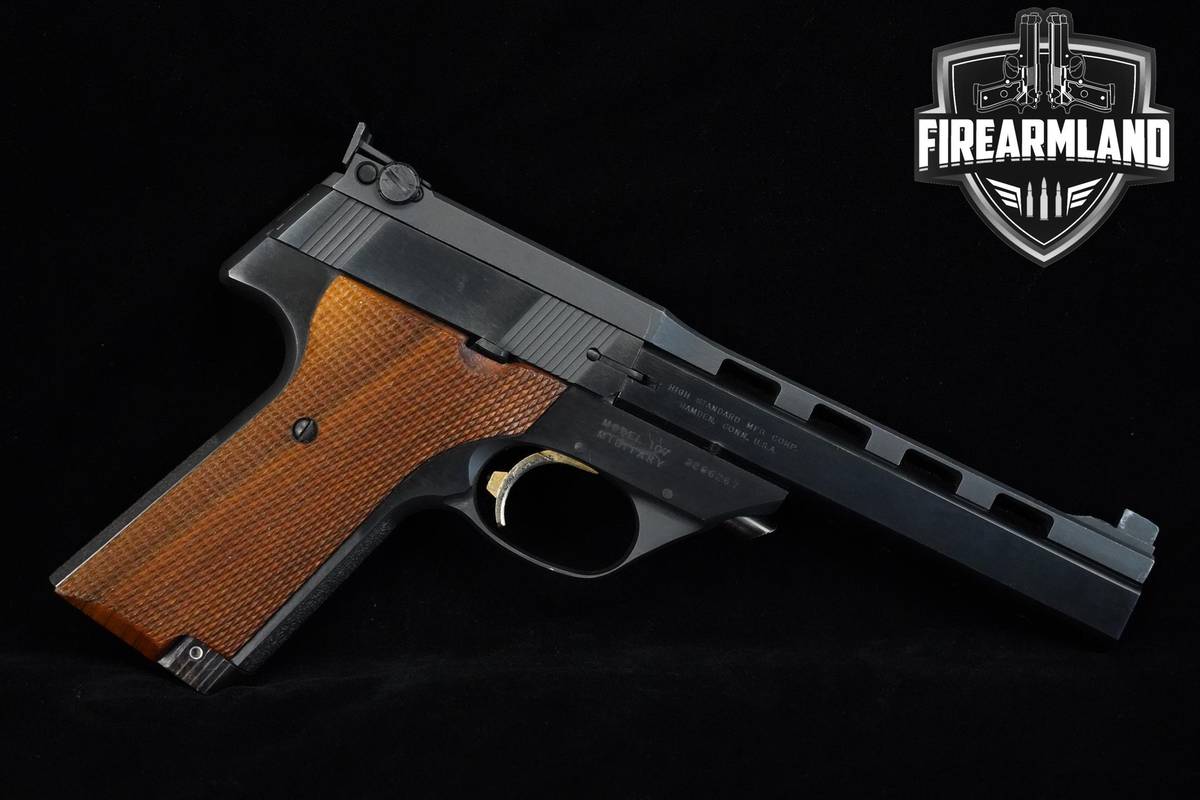 1970 High Standard Model 107 Military The Victor 22LR 5.5" Blued VENT RIB
