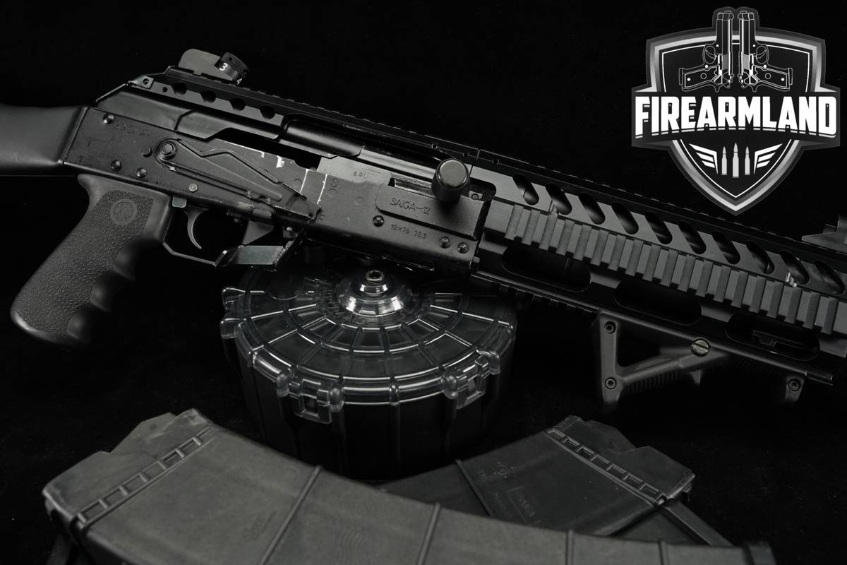 Izhmash Saiga-12 19" DRUM MAG +4 MAGS