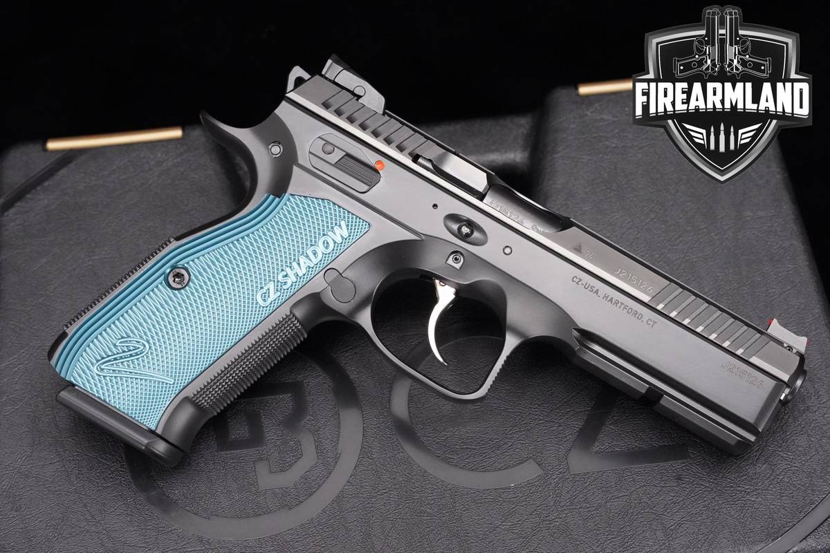 STUNNING CZ Shadow 2 Blue 9mm 4.7" CZ-75 Shadow-2 +3 MAGS & ORIG CASE