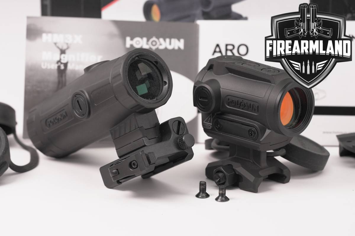 Holosun ARO-RD2, HM3X Combo 2 MOA Red Dot 3x Magnification Sight +ORIG CASE