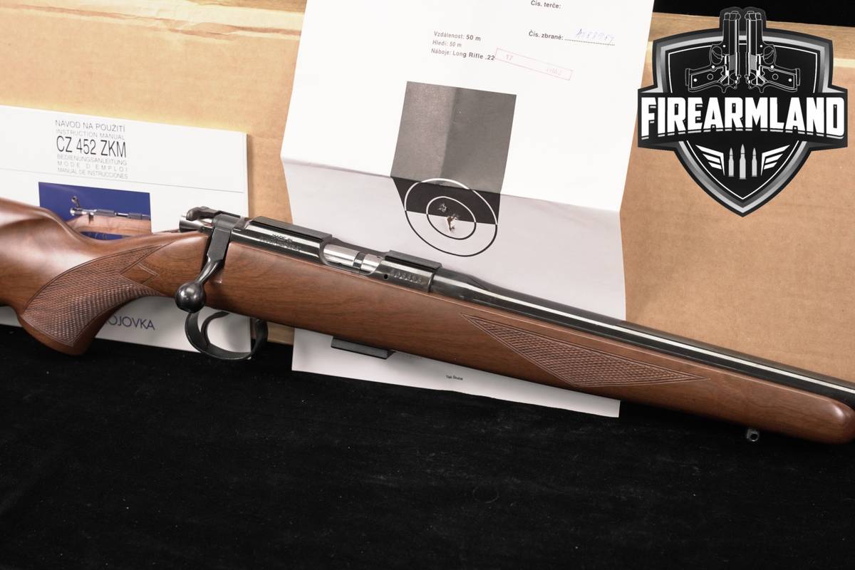 CZ 452-2E ZKM American 17 HM2 22.5" Blued & Walnut +ORIG BOX