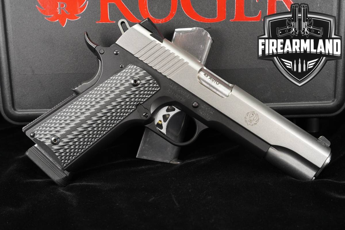 Ruger SR1911 Target 45 ACP SR-1911 5" Satin Stainless +2 MAGS & ORIG CASE