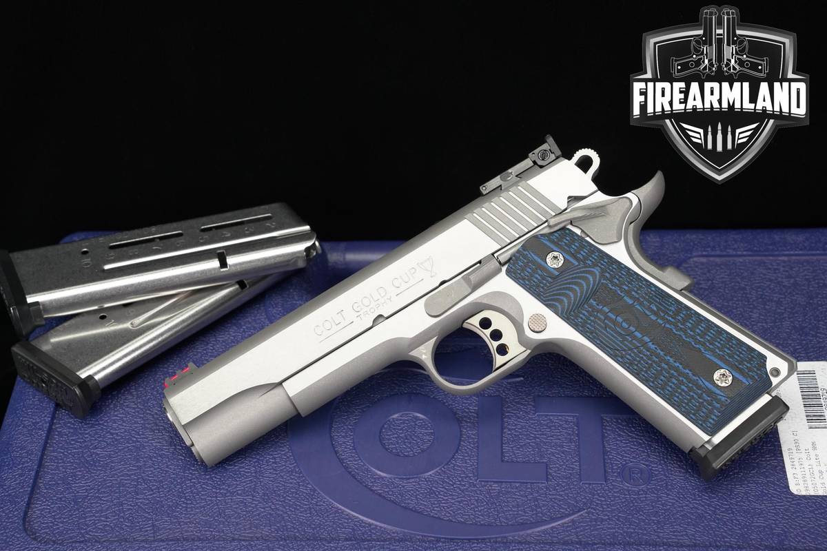 Colt Gold Cup Trophy Series 70 9mm 1911 5" Stainless +3 MAGS & ORIG CASE