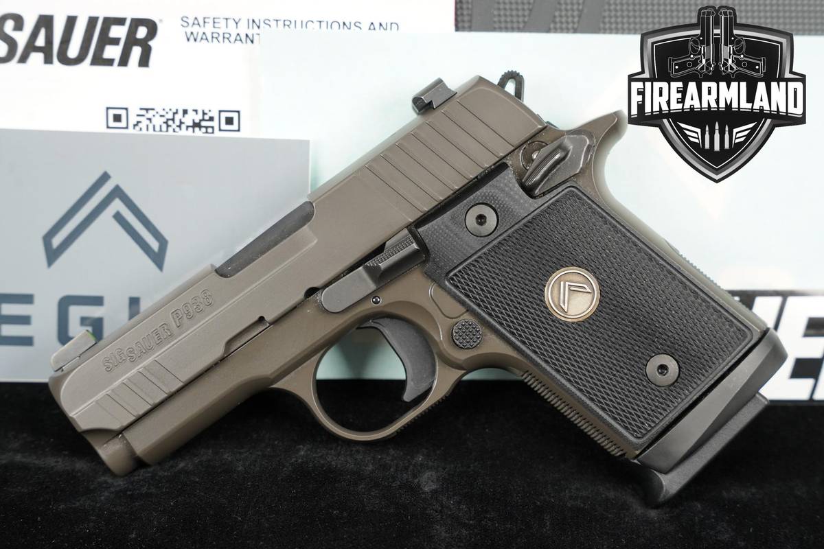 Sig Sauer P938 Legion 9mm 1911 3" Gray P-938 +3 MAGS & ORIG CASE
