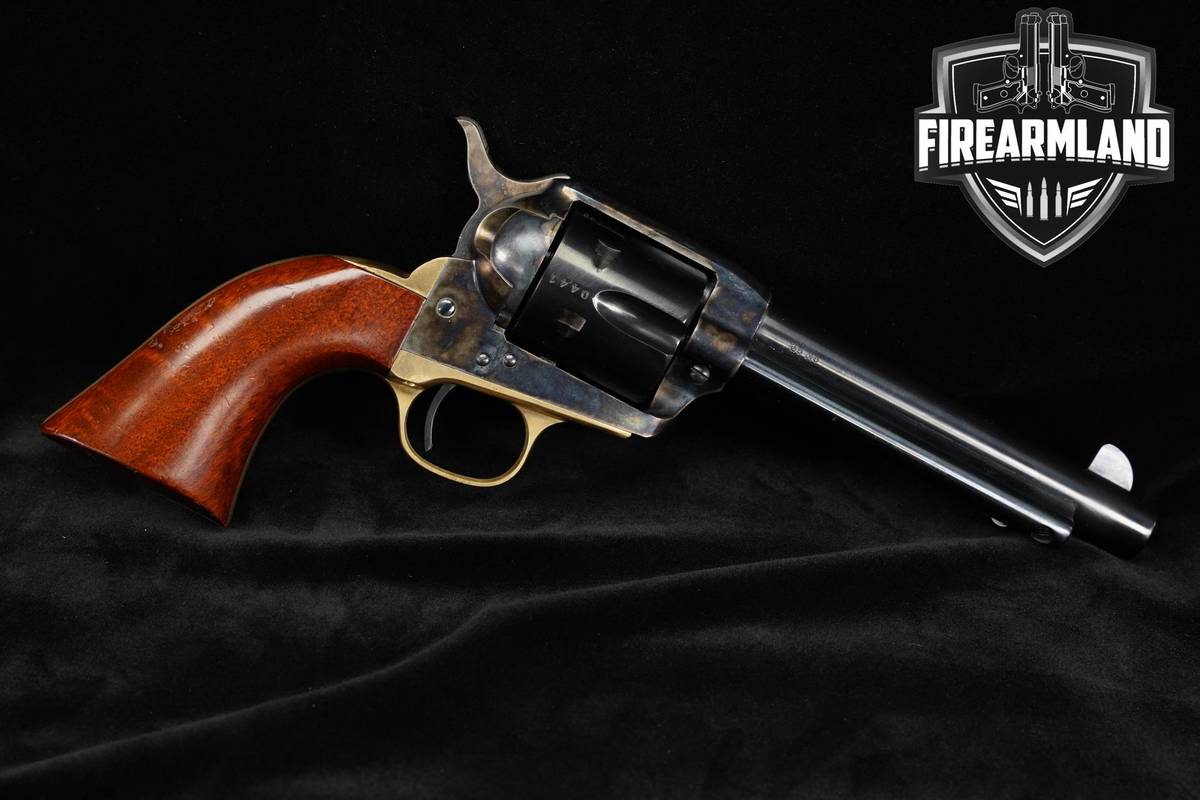 Uberti 1873 Cattleman Brass 45 Colt 5.5" Color Case CCH Single-Action Army