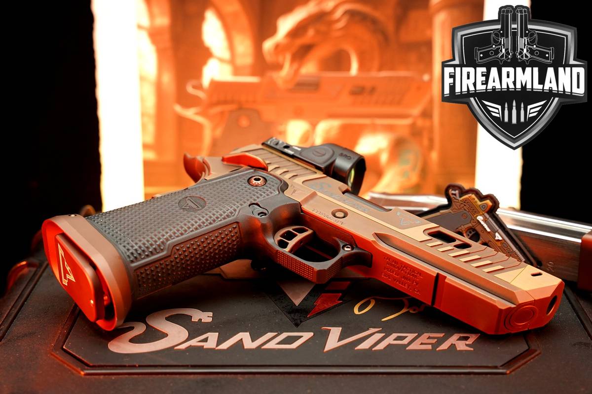 Taran Tactical TTI SAND VIPER JW4 PV 9mm 1911 2011 +ORIG CASE, TRIJICON SRO
