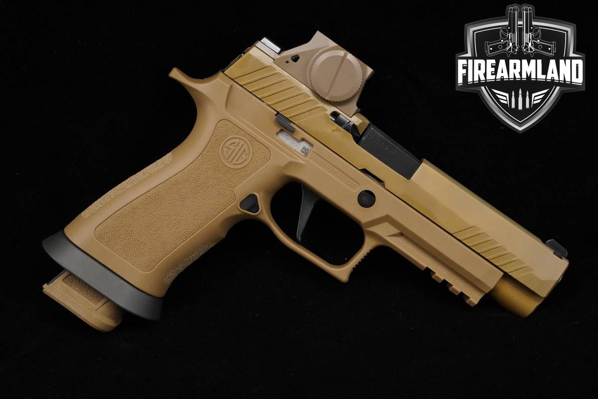 Sig Sauer M17 P320 9mm 4.7" Coyote Tan Sig-Sauer P320 M17 +OPTIC & 5 MAGS