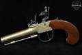 18th Century Thomas of London Boxlock Flintlock Boot Pistol .50 BPM (Black Powder) Brass in Good Condition Image 2