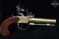 18th Century Thomas of London Boxlock Flintlock Boot Pistol .50 BPM (Black Powder) Brass in Good Condition Image 3
