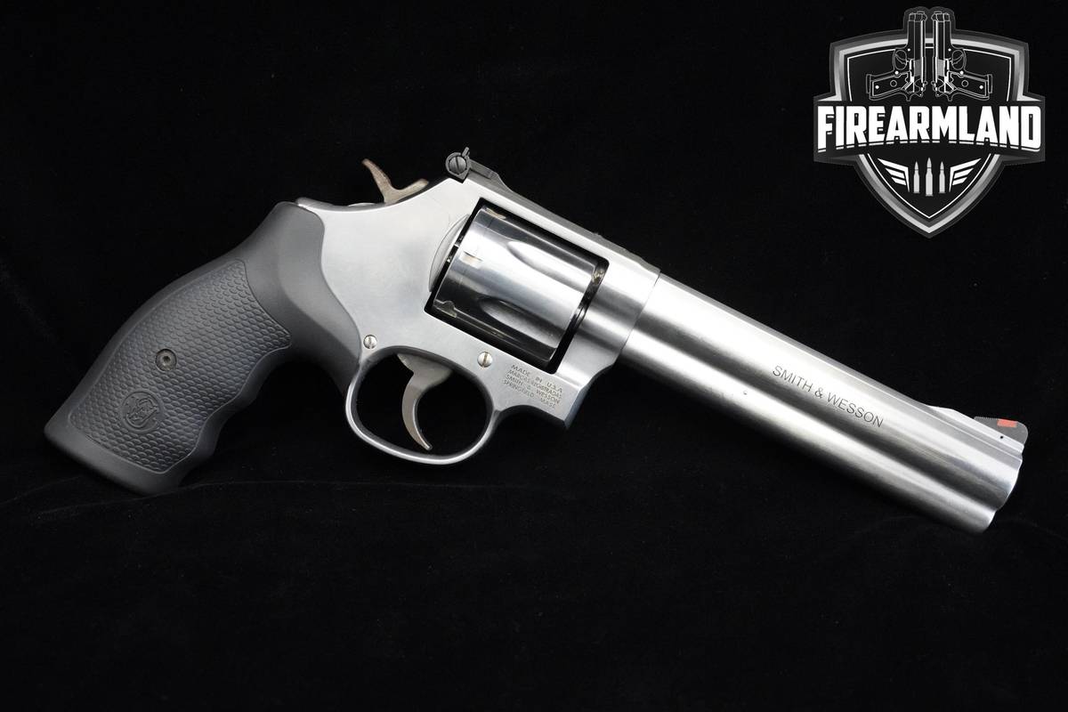 Smith & Wesson (S&W) Model 686-6 357 Magnum 6" Stainless Steel S&W 686-6
