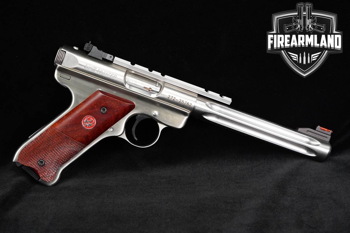 Ruger Mark III Hunter 22LR 6.88" Stainless MK 3 MK3 MKIII +2MAGS & OG CASE