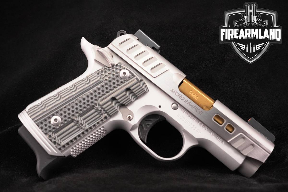 Kimber Micro 9 Rapide Dawn 9mm 1911 3.15" KimPro II Silver +2 MAGS & BOX