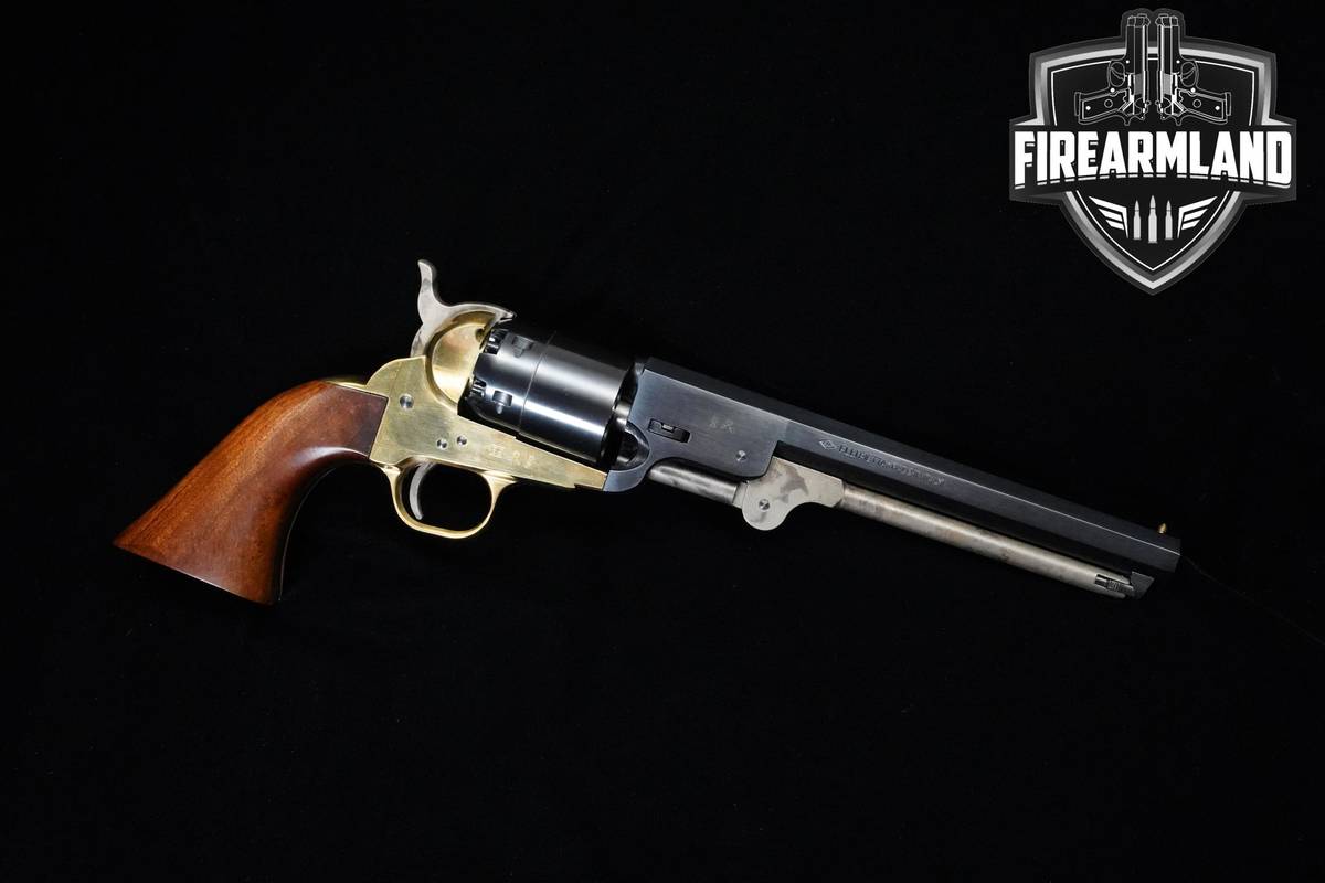 2002 F.lli Pietta 1851 Colt Confederate Navy 44 BPM 7.38 Blued F.lli-Pietta