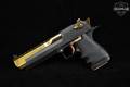 Magnum Research Desert Eagle Mark XIX .50 AE 24K Gold Plated/Black in Very Good Condition Image 2