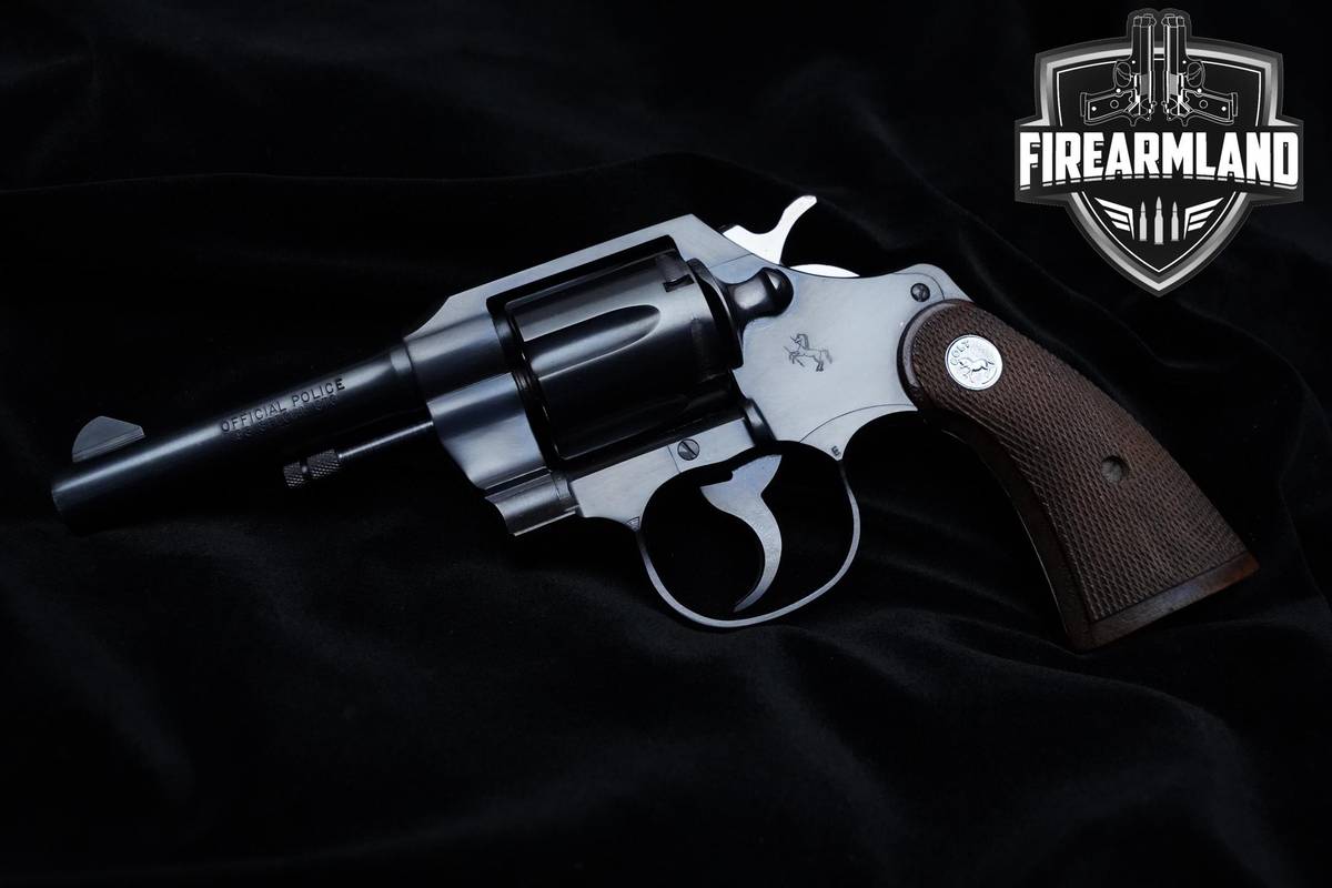 1967 Colt Official Police 38 Special 4" Blued Colt DA/SA C&R