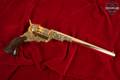 1988 A. Uberti Paterson No. 5 Holster Model Texas Commemorative, American Historical Foundation, No. 135 of 950 .36 Gold Plated in Very Good Condition Image 3