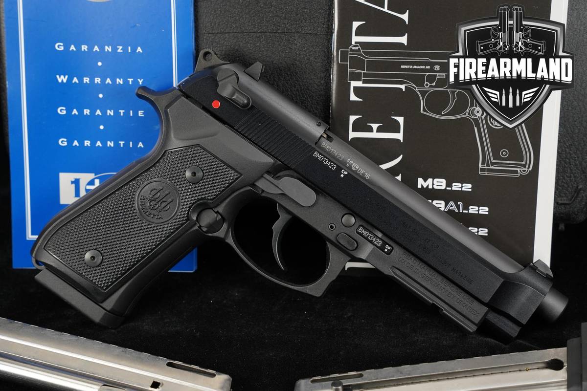 2016 GERMAN Beretta M9A1-22 22LR 4.9" +3 MAGS & ORIG CASE