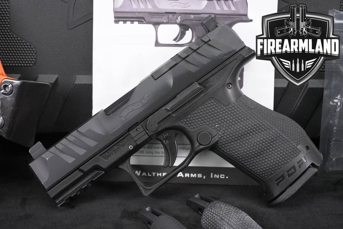 Walther PDP Compact 9mm Optics-Ready 4" +2 MAGS, ORIG CASE & HOLSTER