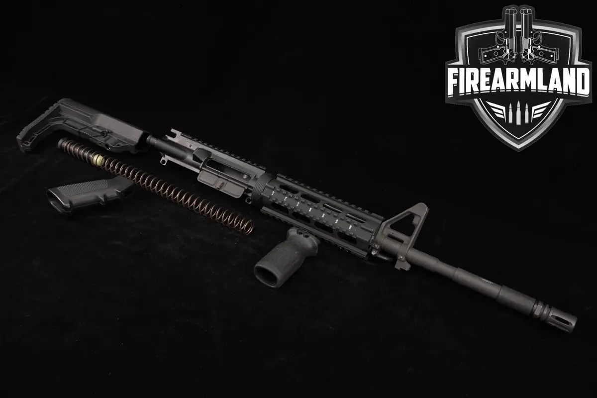 Multiple Manufacturers AR-15 Quad Rail Upper Receiver 5.56mm NATO in Very Good Condition