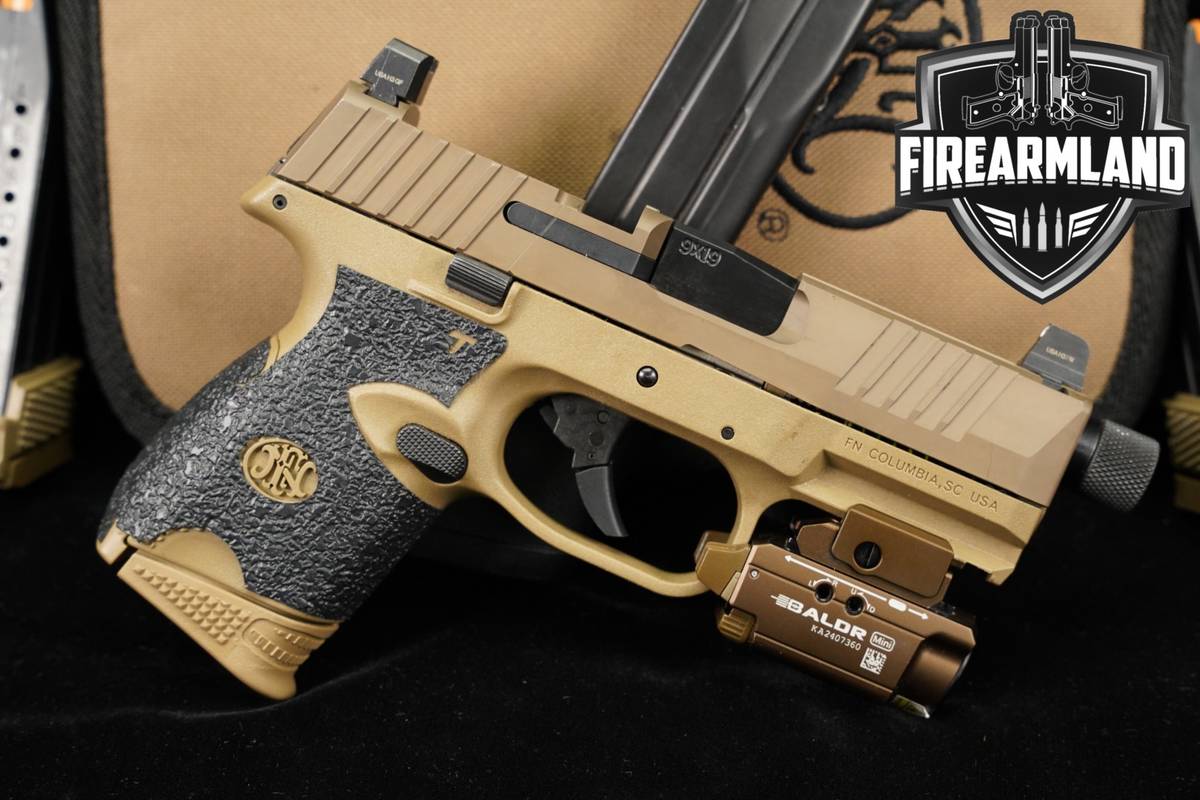 FN 509 Compact Tactical 9mm Optics-Ready FDE FN509 +4 MAGS, OLIGHT, CASE