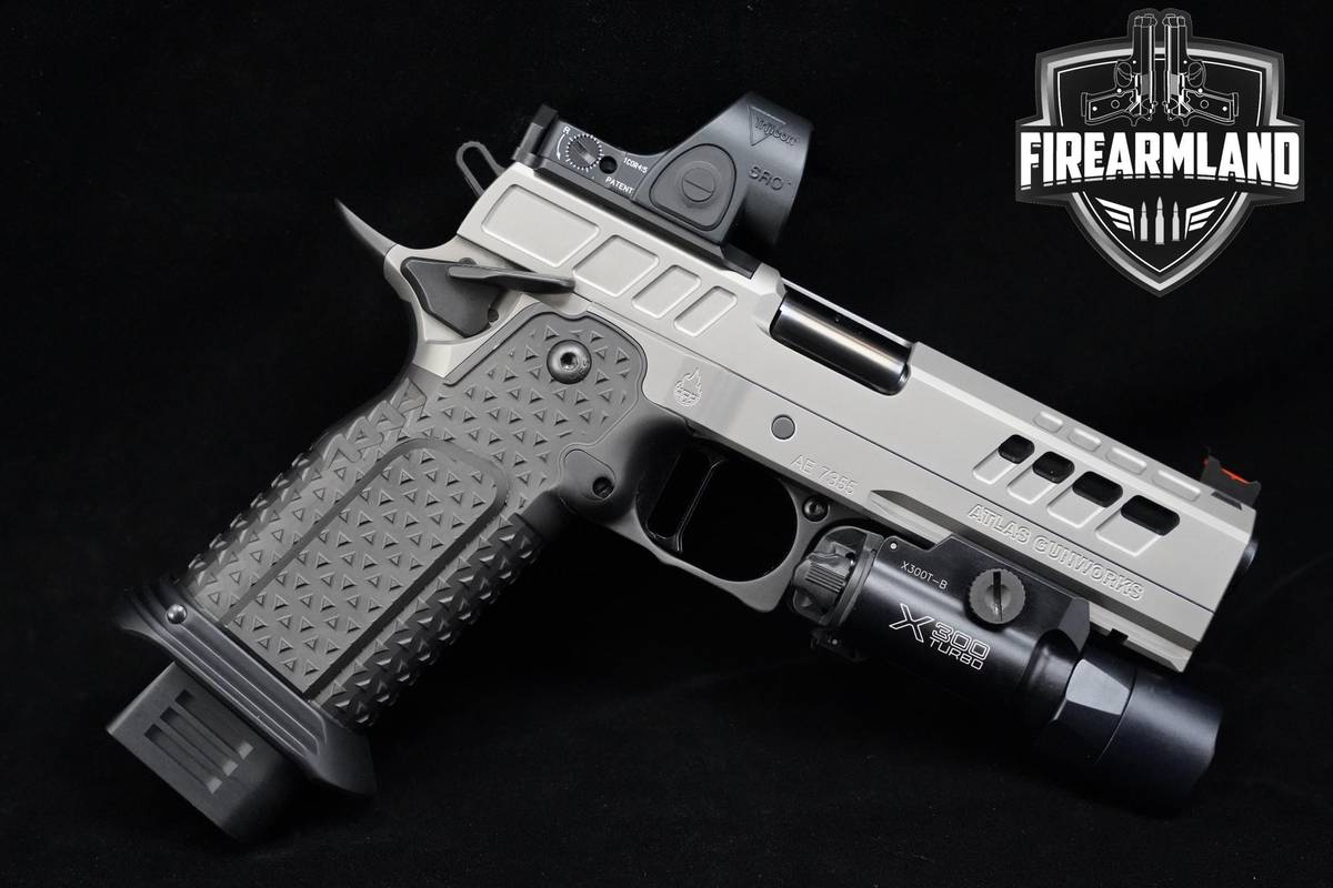 Atlas Gunworks Athena Perfect Zero 9mm Atlas-Athena 2011 +3 MAGS & TRIJICON