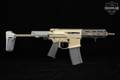 Q Honey Badger Pistol .300 AAC Blackout (7.62x35mm) Tan & Gray in Very Good Condition Image 5