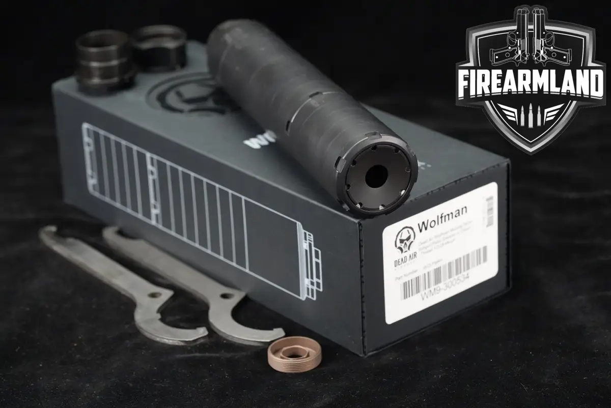 Dead Air Silencers Wolfman 9mm Luger 7.5" Suppressor Wolf Man Silencer +BOX