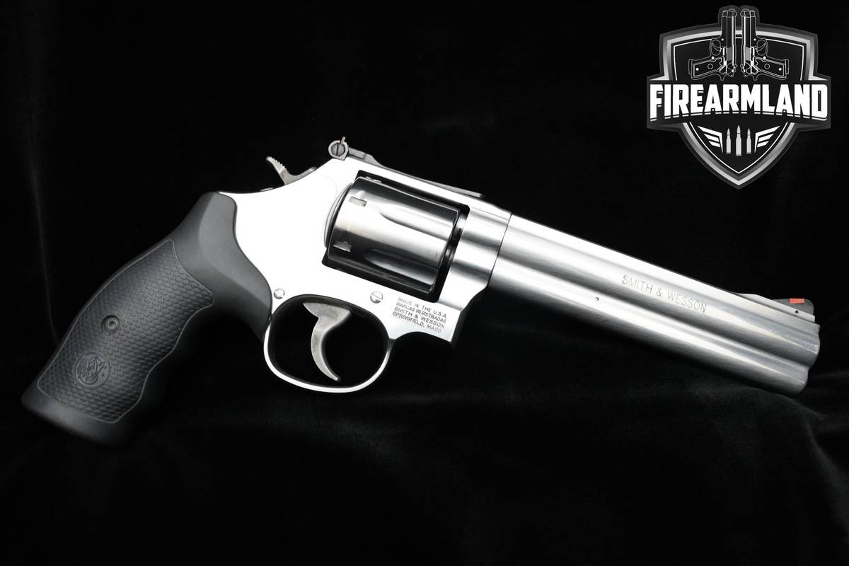 Smith & Wesson (S&W) 686-8 Plus 357 Magnum 6" Stainless Revolver +ORIG CASE