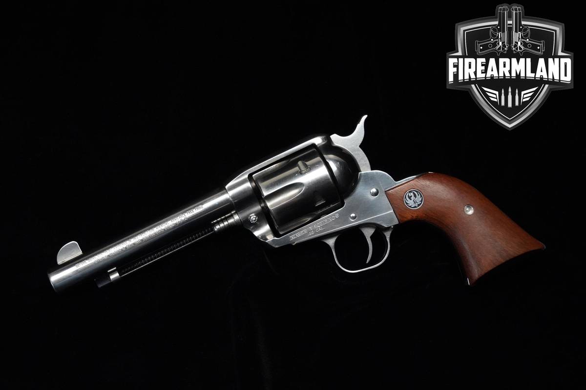 1998 Ruger Vaquero 45 Colt 5.5" Stainless Steel Ruger +GUN BELT & HOLSTER