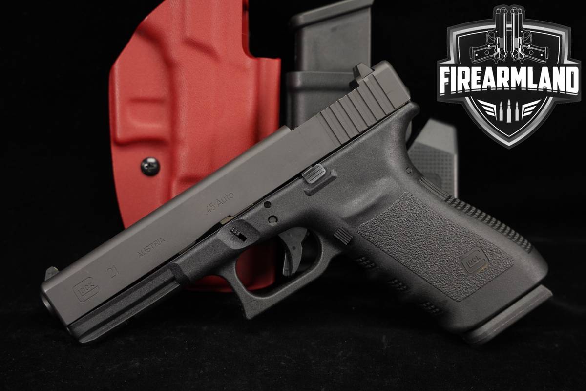 Glock 21 Gen3 SF Optics-Ready G21 Gen 3 45 ACP 4.61 +2 MAGS & HOLSTER