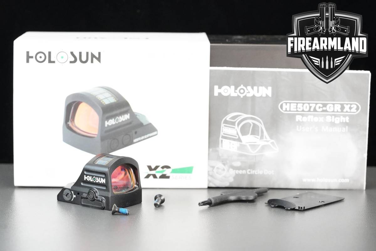 Holosun HE507C-GR X2 Green 2 MOA Dot & 32 MOA Circle Holosun-HE507C-GR-X2