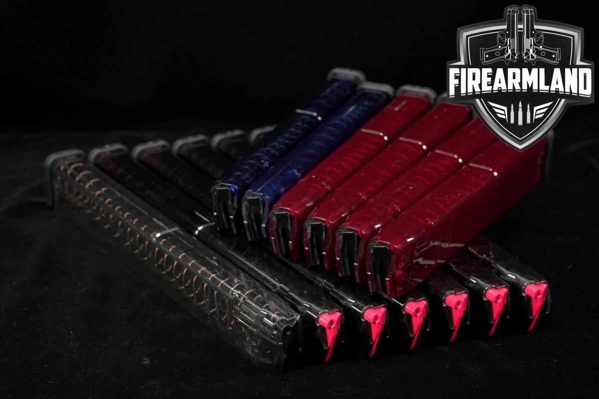 THIRTEEN (13) Elite Tactical Systems (ETS) Extended Glock Pattern Magazines