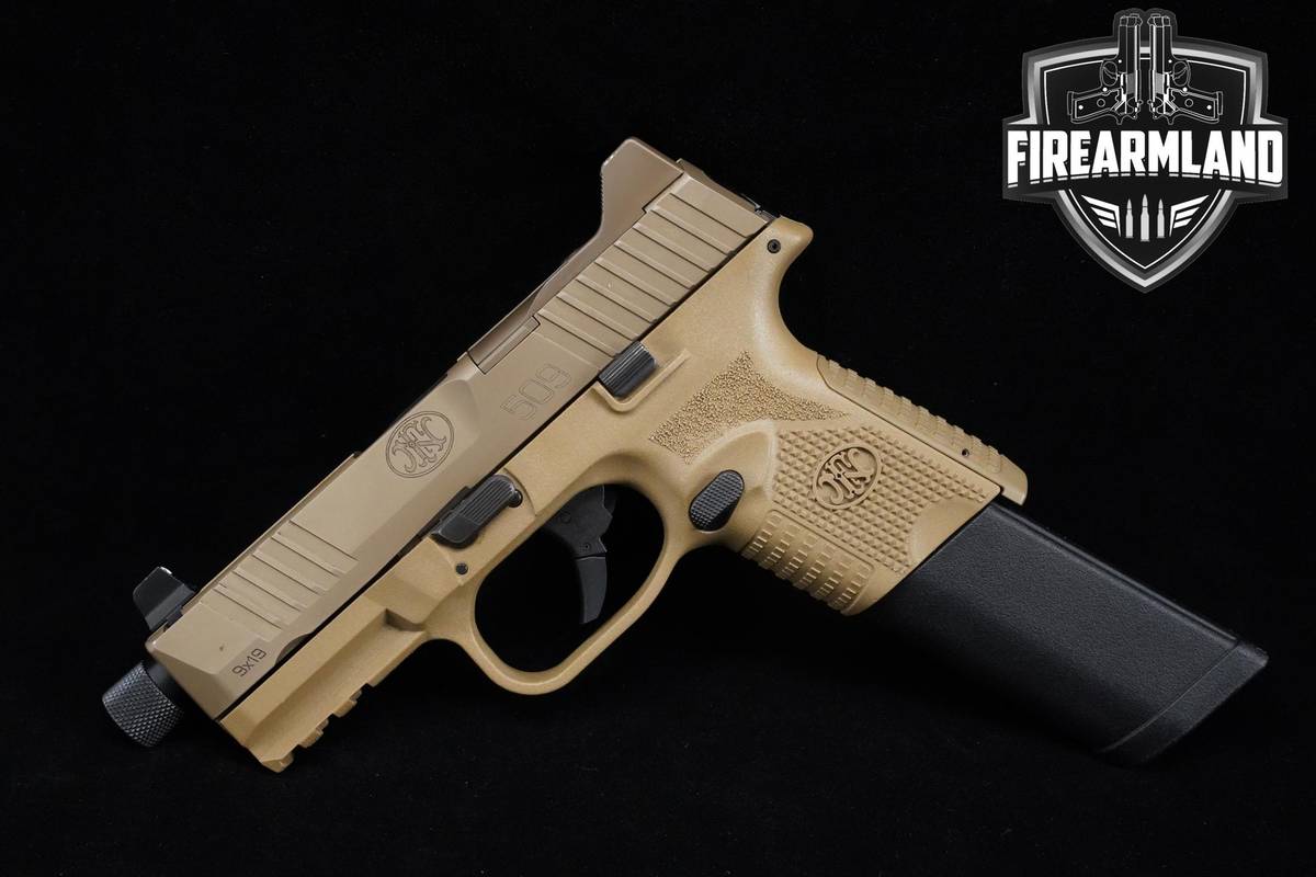 FN 509 Tactical 9mm 4.5" FDE 509T 509-T +2 MAGS & ORIG CASE
