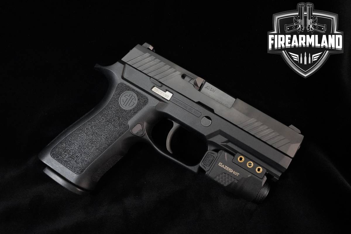 Sig Sauer P320 Compact .40 S&W 3.9" Nitron P320C P-320 Gazeshot Light