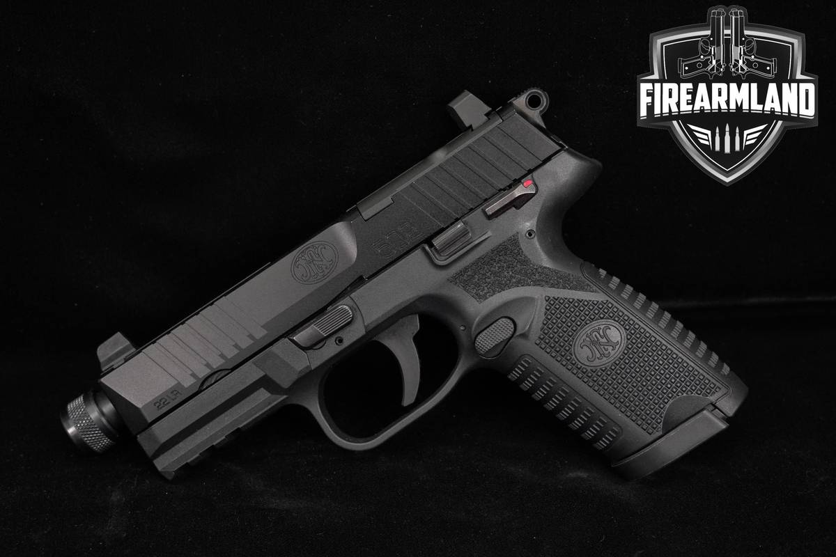 FN America 502 Tactical 22LR 4.6" Optics-Ready Threaded Pistol +2 MAGS