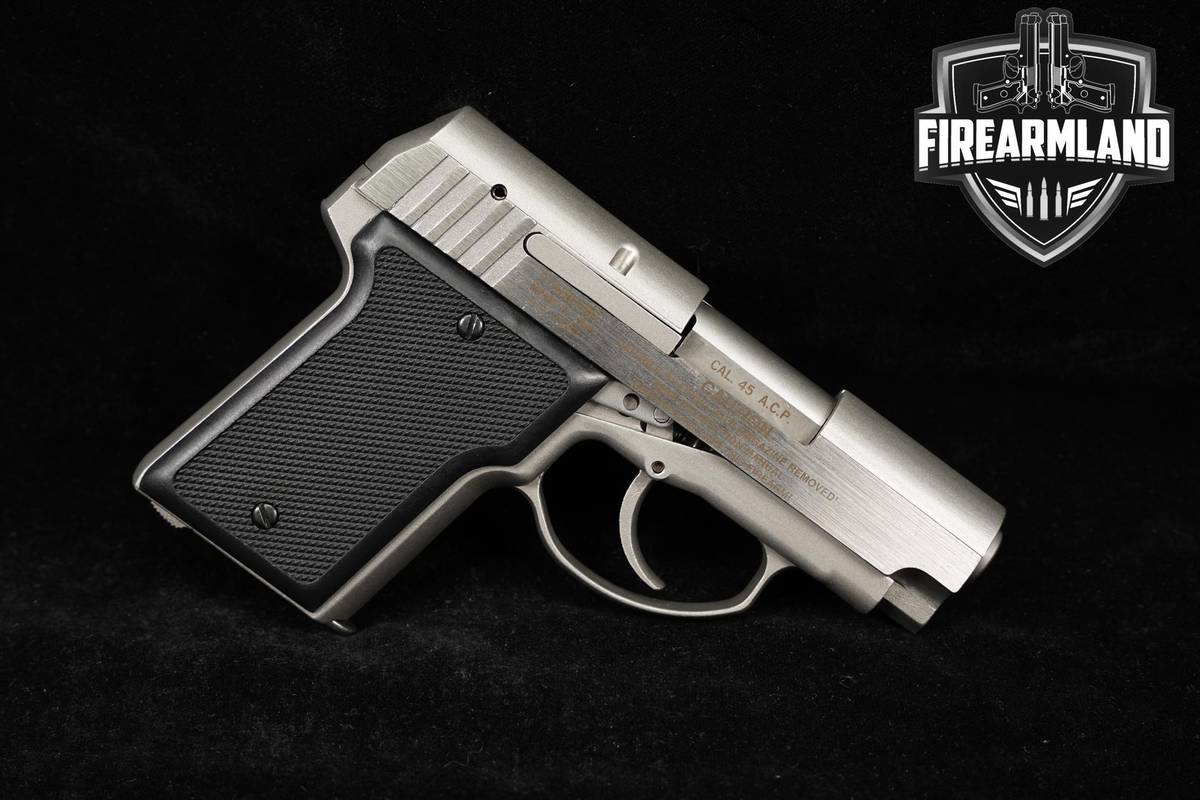 AMT Back Up DAO 45 ACP 2.5" Matte Stainless +2 MAGS & ORIG CASE