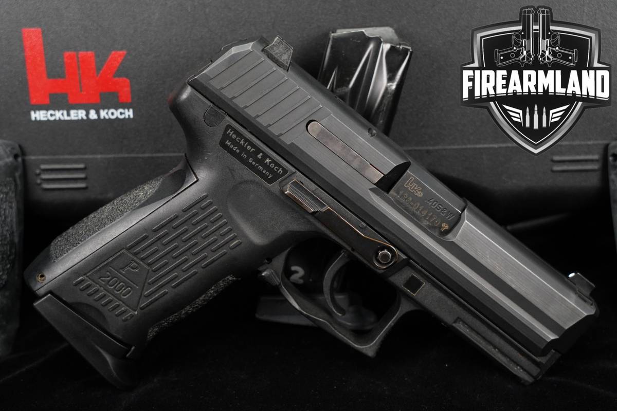 Heckler & Koch P2000 V3 40 S&W H&K 3.66 P-2000 +4 MAGS, CASE